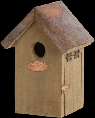 Nido Pajaros con Techo Cobre